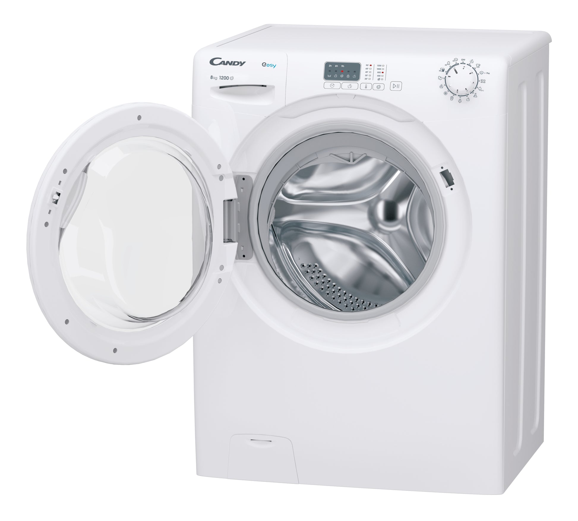Candy Easy, Lavatrice Carica Frontale 8 KG, Classe B, 1200 giri, Bianco, EY281DW4/1-S