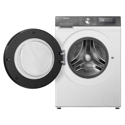 Hisense WD3S1043BW7 lavasciuga Libera installazione Caricamento frontale Bianco