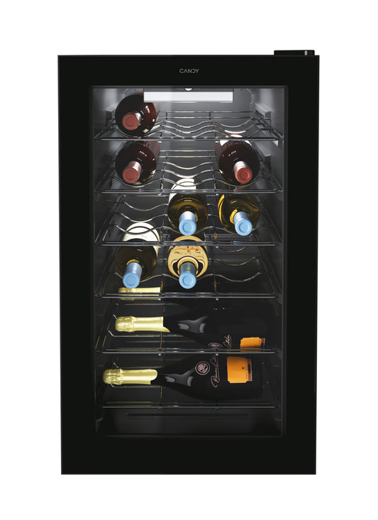 Candy CWC 021 M/NF Cantinetta vino con compressore Libera installazione Nero 21 bottiglia/bottiglie