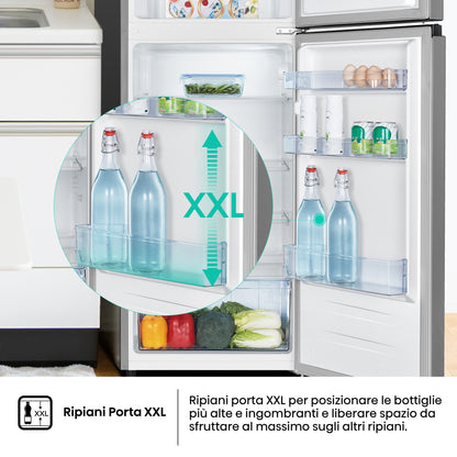 Hisense frigorifero/congelatore RT267D4ADE libera installazione 206L Classe E Profondità ridotta Porta Reversibile