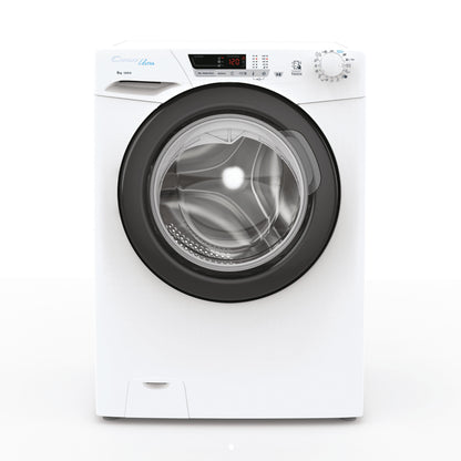 Candy Ultra , Lavatrice Carica Frontale 8 KG, Classe B, 1200 giri, Bianco, Wi-Fi, Ciclo Igiene, HCU1282DWB4/1-S