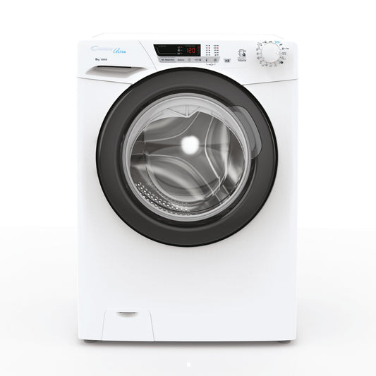 Candy Ultra , Lavatrice Carica Frontale 8 KG, Classe B, 1200 giri, Bianco, Wi-Fi, Ciclo Igiene, HCU1282DWB4/1-S