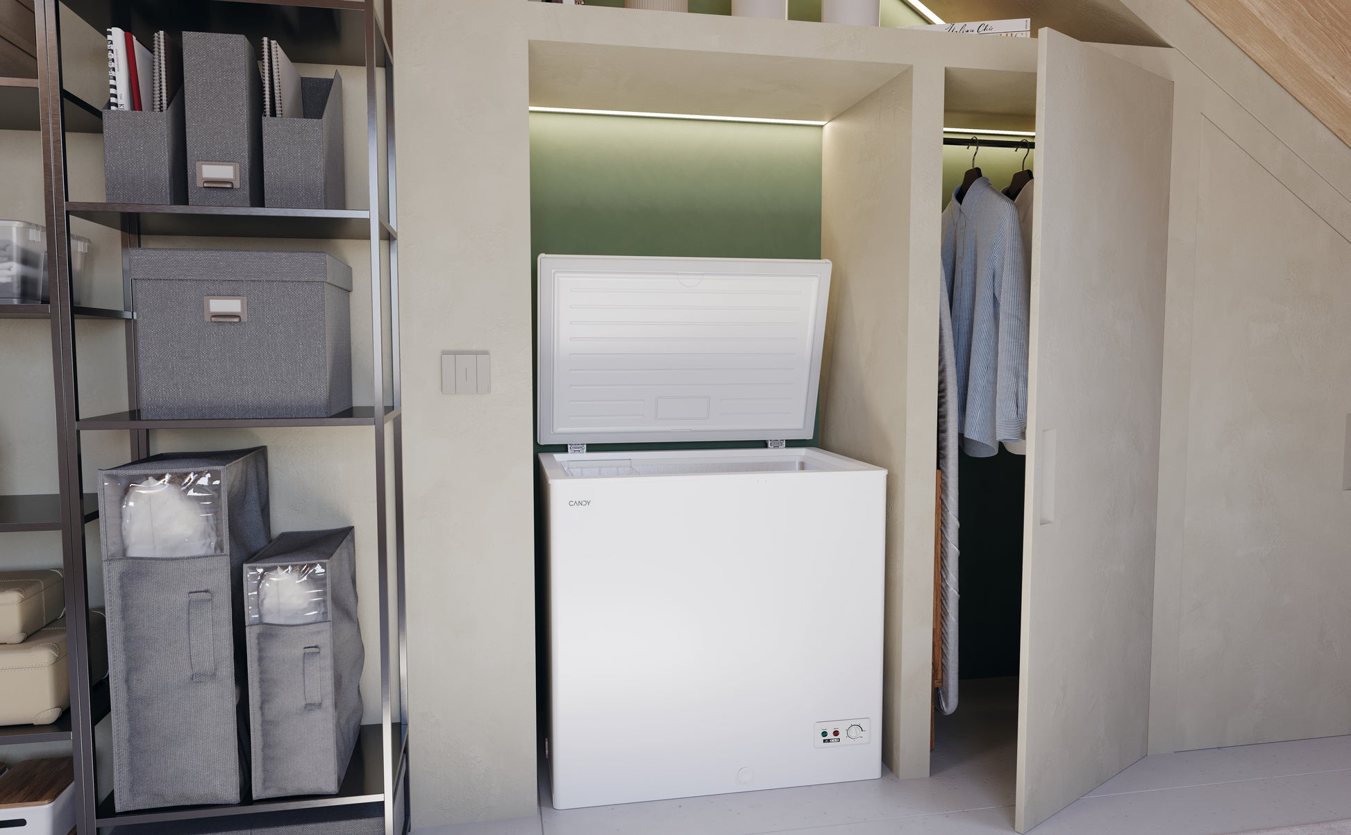 Candy Artico CCHH 200E Congelatore a pozzo Libera installazione 196 L Bianco