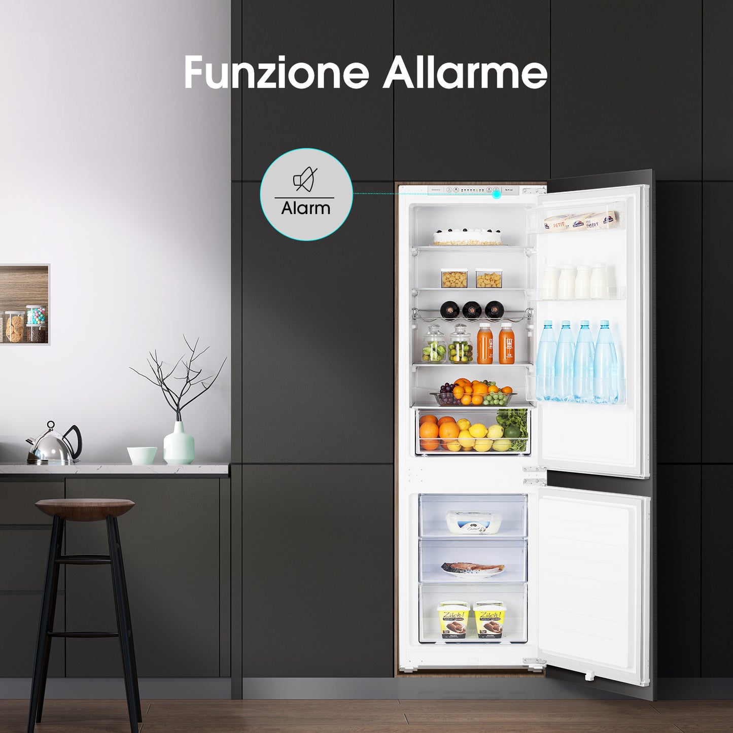 Hisense RIB312F4AWE frigorifero con congelatore Da incasso 246 L Bianco