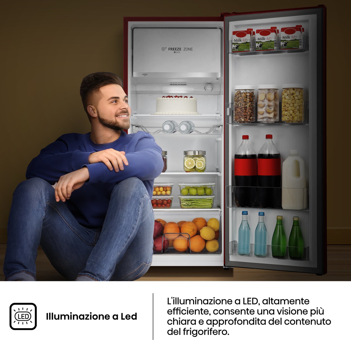 Hisense frigorifero RR220D4ERE libera installazione 165L Classe E