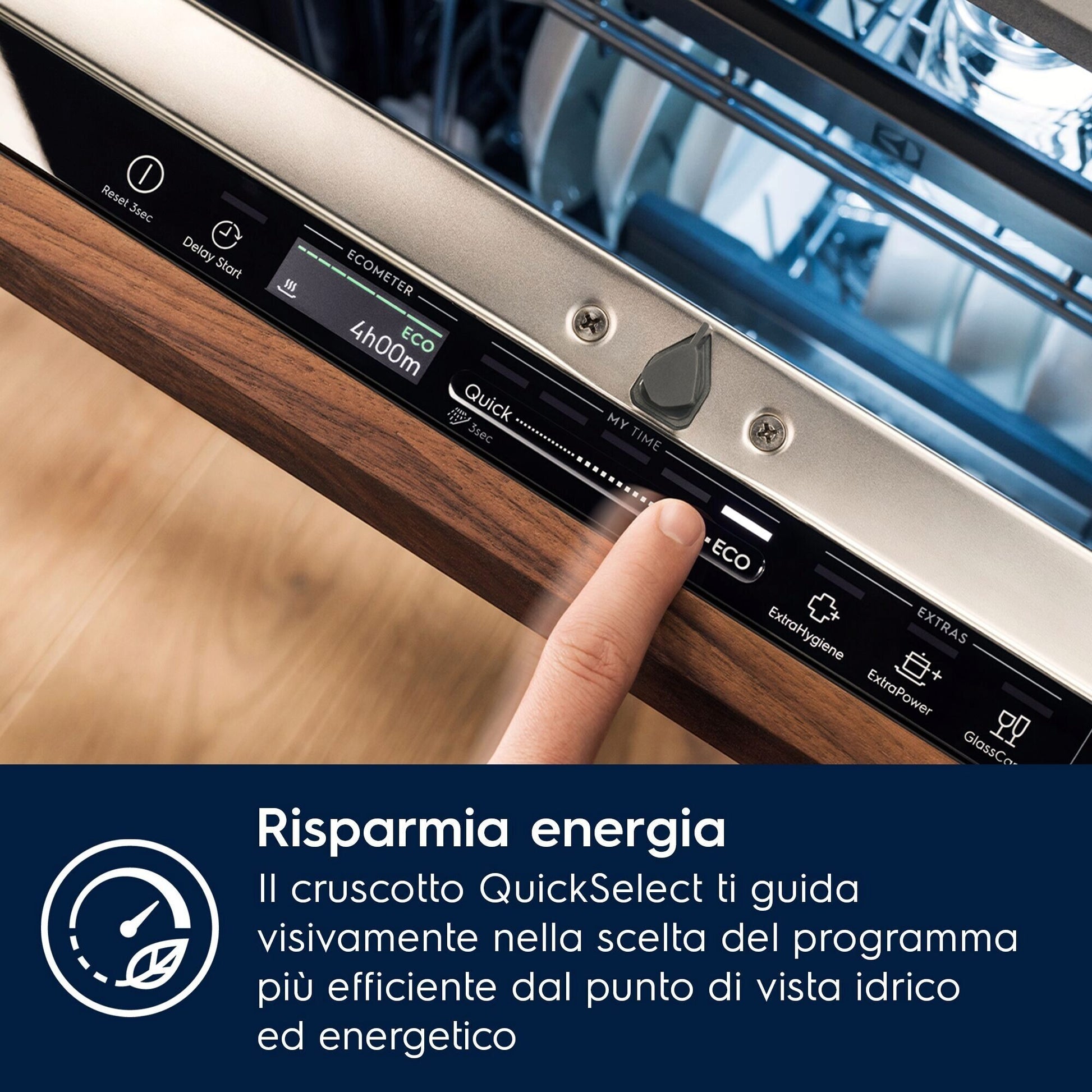 Electrolux LAVASTOVIGLIE INCASSO 60 CM - INT. TOTALE 14 COPERTI CLASSE A 43 dBA EEZ68600W MADE IN ITALY