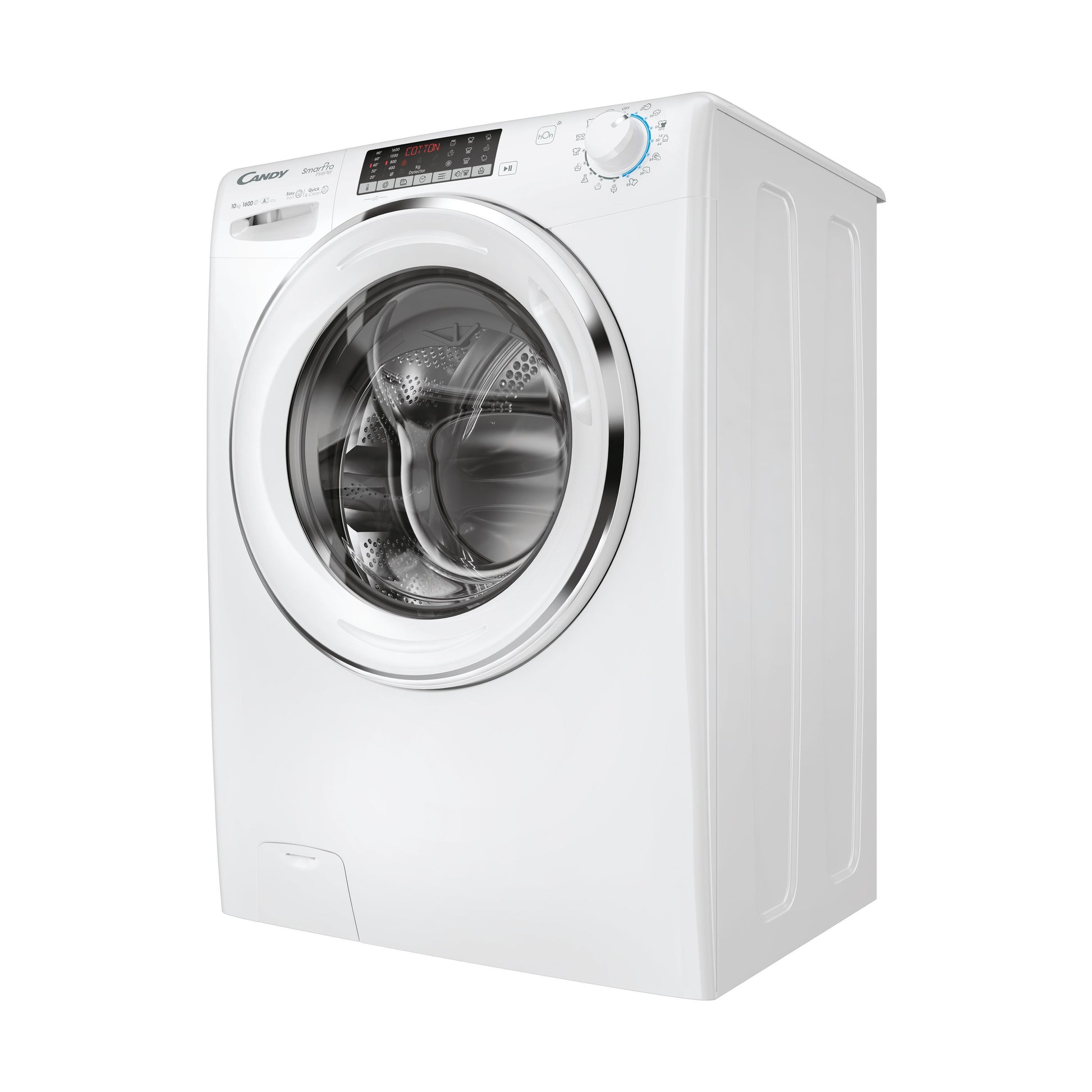 Candy Smart Pro Inverter, Lavatrice Carica Frontale 10 KG, 10% più efficente della classe A, 1600 giri, Bianco, Inverter, Vapore, Wi-Fi, CSO 6106TWMC6/1-S