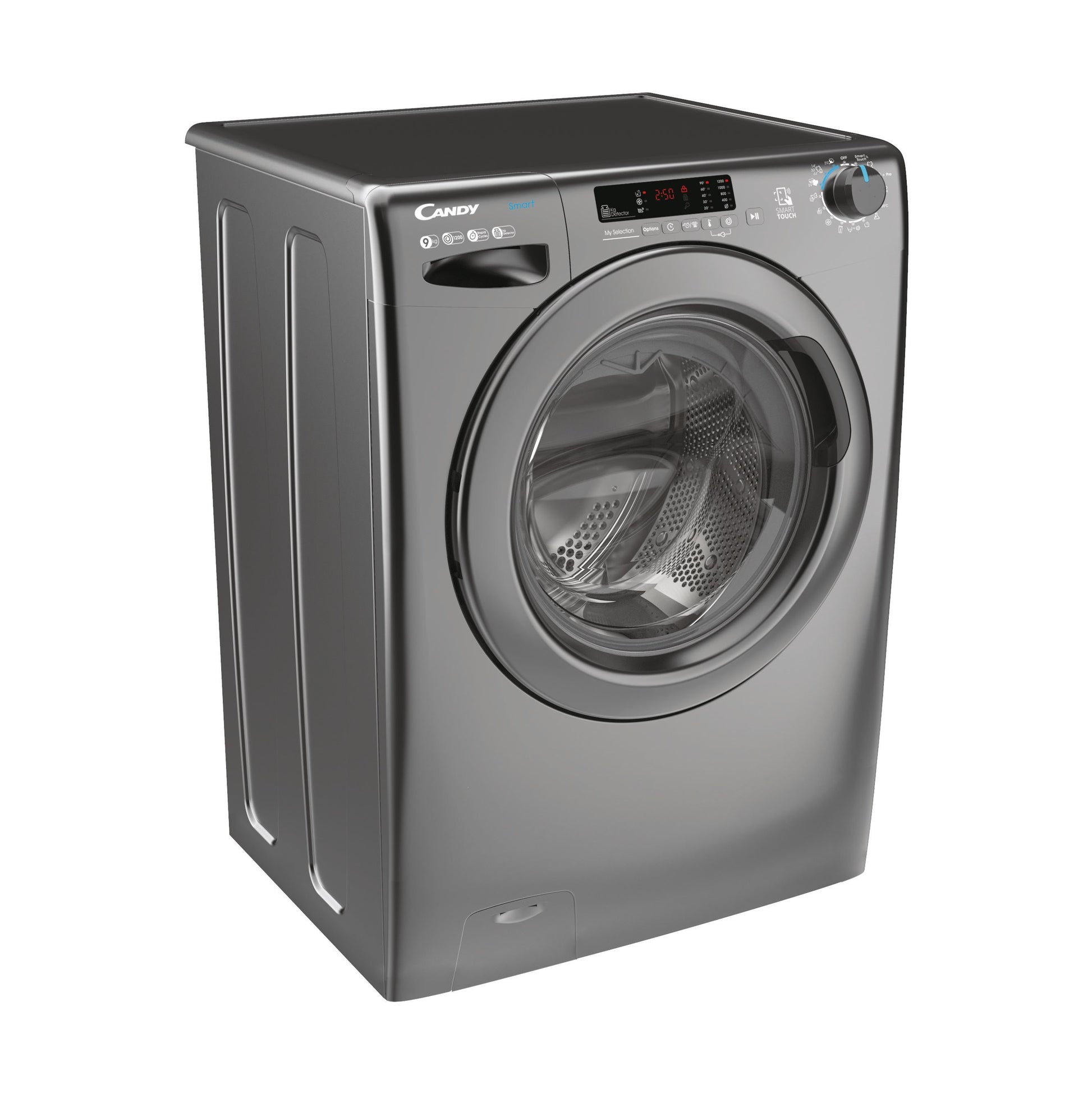 Candy Smart, Lavatrice Carica Frontale 9 KG, Classe B, 1200 giri, Antracite, Wi-Fi, CS 1292DWRR4/1-S