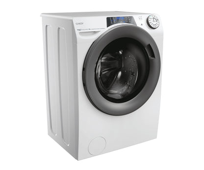 Candy RapidÓ PRO , Lavasciuga Slim 8+5 KG, 30% più efficente della classe A, 1400 giri, Bianco, Inverter, Vapore, Wi-Fi, RPW4856BWMR9/1-S