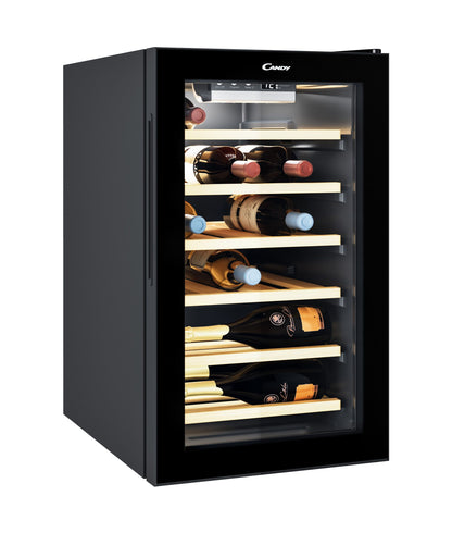 Candy DiVino CWCEL 210/N Cantinetta vino con compressore Libera installazione Nero 21 bottiglia/bottiglie
