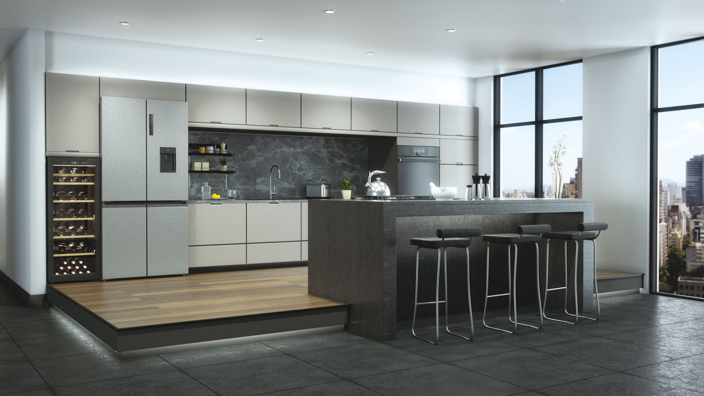 HAIER BIANCO HWS84GA | FRIGORIFERI | CANTINE | CANTINE | CANTINA CE.G 84BOTT. 198LT NERO