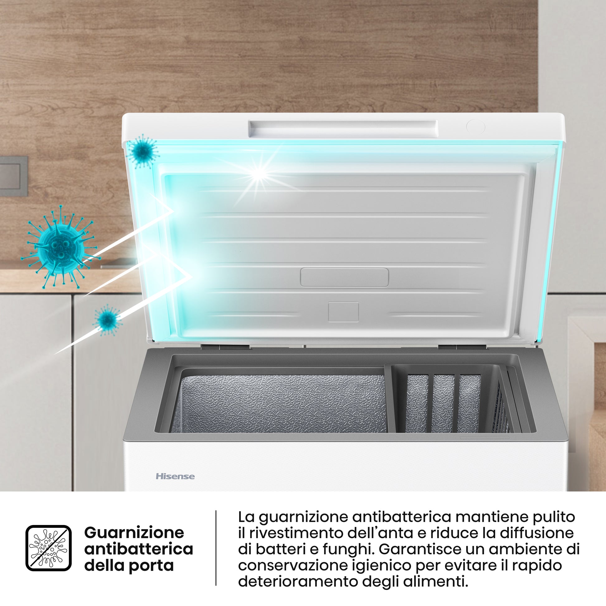 Hisense FT145N1AWE congelatore Congelatore a pozzo Libera installazione 141 L Bianco