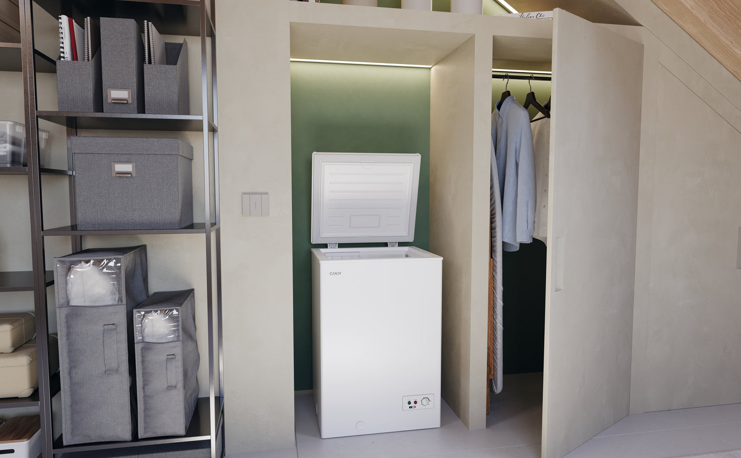 Candy CCHH 100E Congelatore a pozzo Libera installazione 97 L Bianco