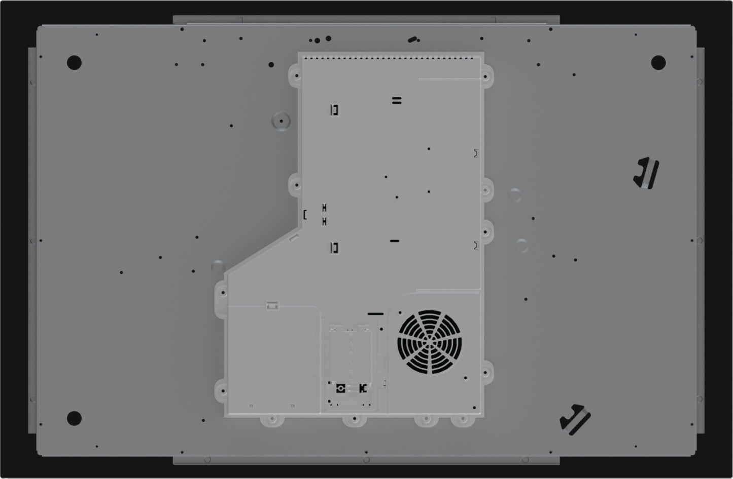 Hisense HI8421BSC Nero Da incasso 80 cm Piano cottura a induzione 4 Fornello(i)