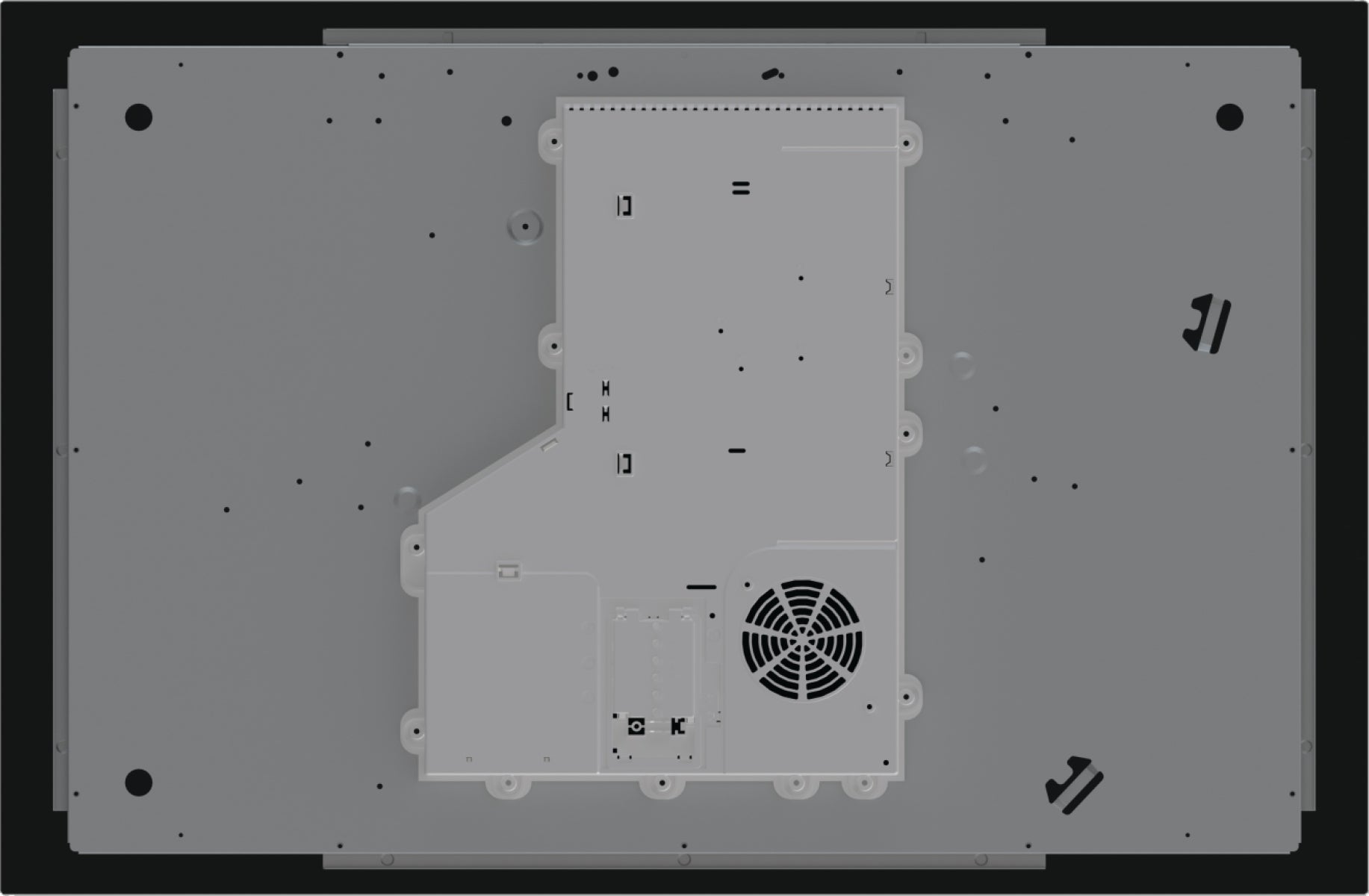Hisense HI8421BSC Nero Da incasso 80 cm Piano cottura a induzione 4 Fornello(i)