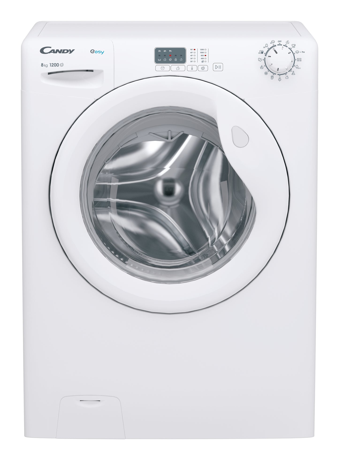 Candy Easy, Lavatrice Carica Frontale 8 KG, Classe B, 1200 giri, Bianco, EY281DW4/1-S