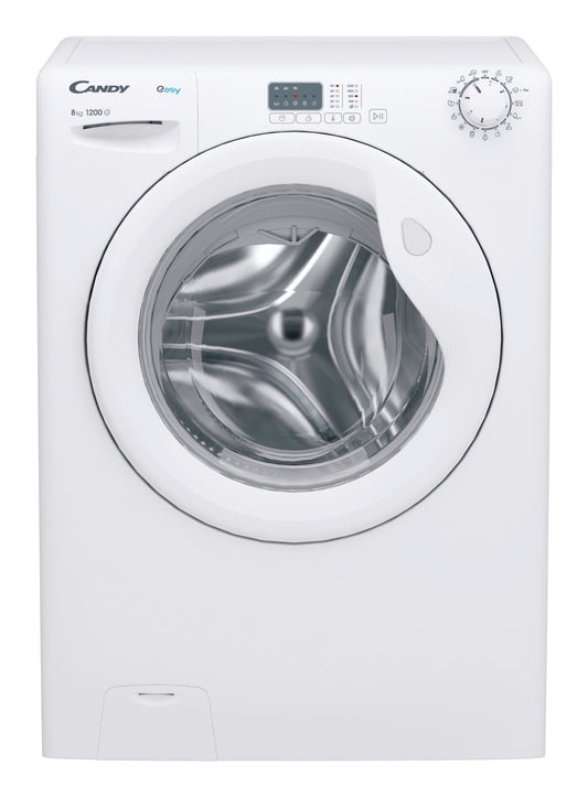 Candy Easy, Lavatrice Carica Frontale 8 KG, Classe B, 1200 giri, Bianco, EY281DW4/1-S