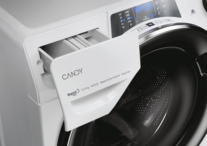 Candy RapidÓ PRO , Lavasciuga 14+9 KG, Classe A, 1400 giri, Bianco, Inverter, Vapore, Wi-Fi, RPW41496BWMBC-S